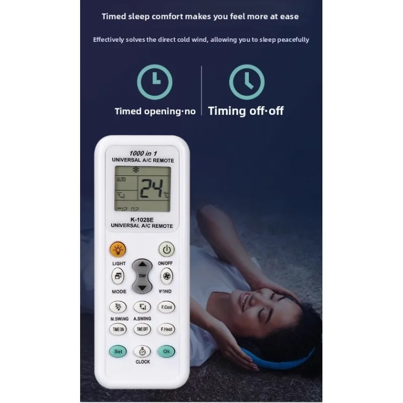 K-1028V versione inglese, telecomando universale per condizionatore d'aria a infrarossi