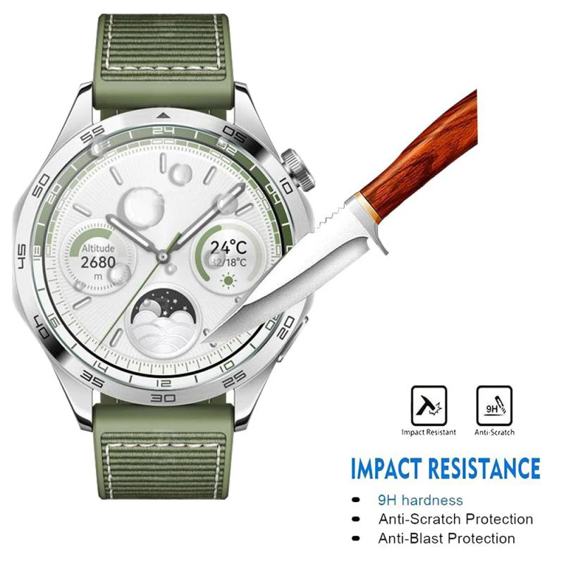 1-5 Stück Panzerglas für Huawei Watch GT4/5/6/7/GT6Pro 46mm 41mm Schnellmontage Displayschutz für Huawei GT5Pro 46/42mm – Detail 5