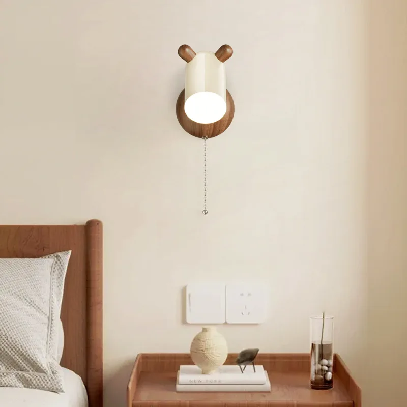 Nordic Deer Shape Wall Lights Bedroom Bedside Mirror Lamps Home Decoration Modern Living Room Study LED Lighting Fixture Sconces
