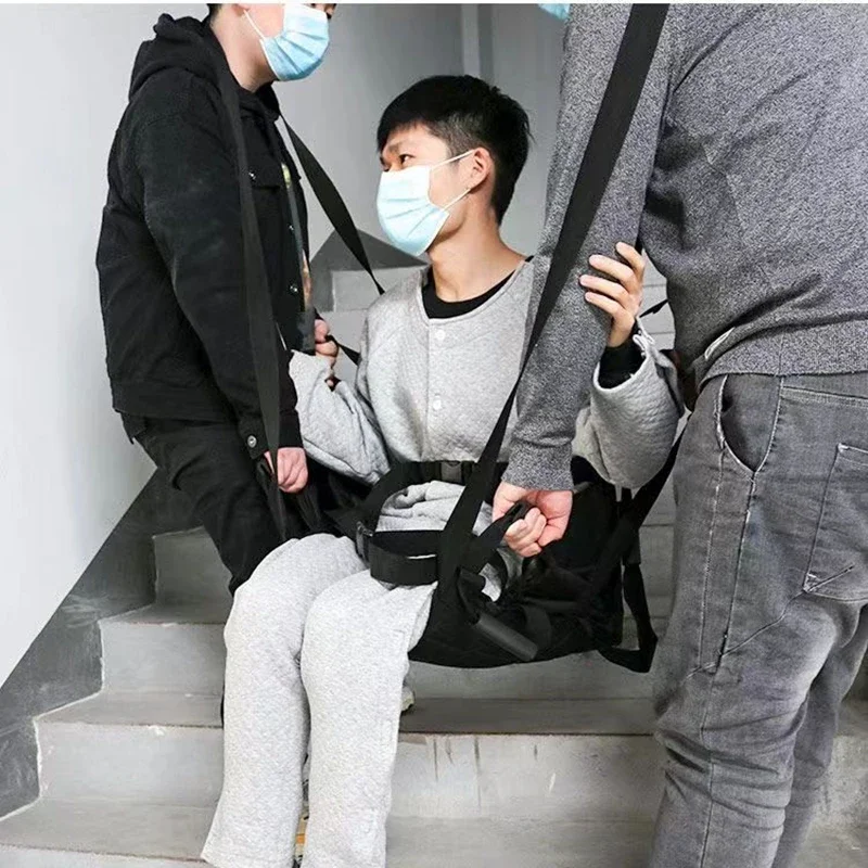 Household Elderly Transfer Sling Belt Disabled Seat Pad Wheelchair Cushion Transport Shifting Belt Sheet Home Care Nursing Belt