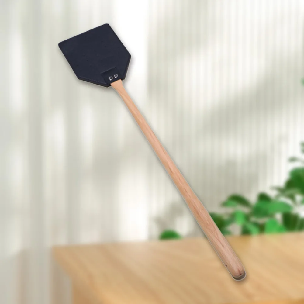 Manual Leather Fly Swatter Lightweight Home Swatting Tools for Kitchen Living Room Bathroom