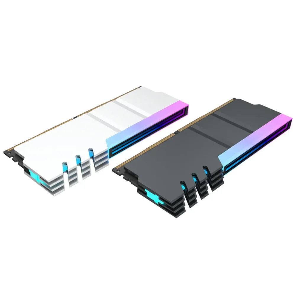 Радиатор для оперативной памяти DDR4, радиатор для компьютера, тип DDR5, 5 В, 3 контакта, синхронизация AURA, термостойкий, из алюминиевого сплава, компьютерные аксессуары