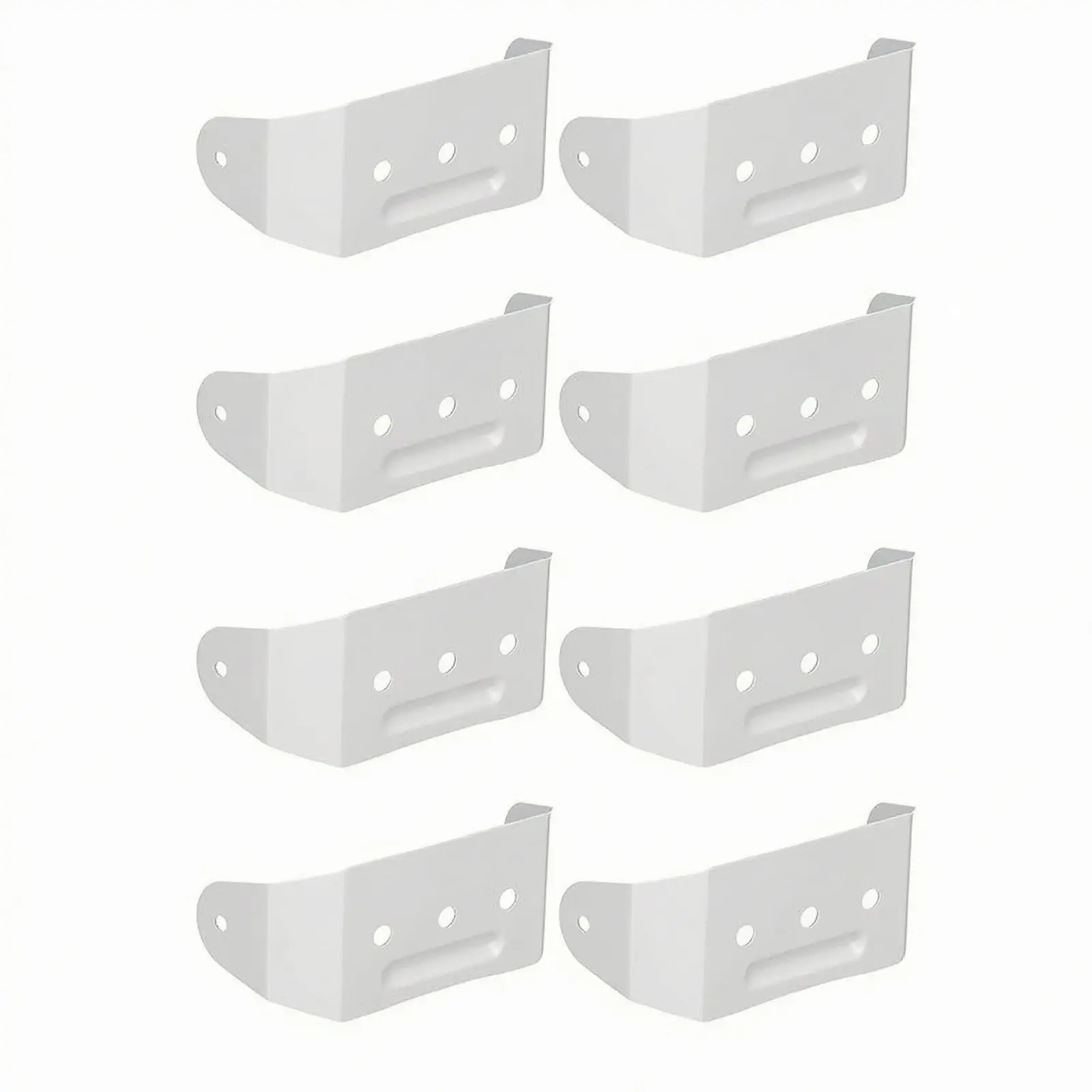8 Pieces Downspout Strap with Pre-Drilled Mounting Holes White Downspout Strap Reinforced for Workshop Service Line Management