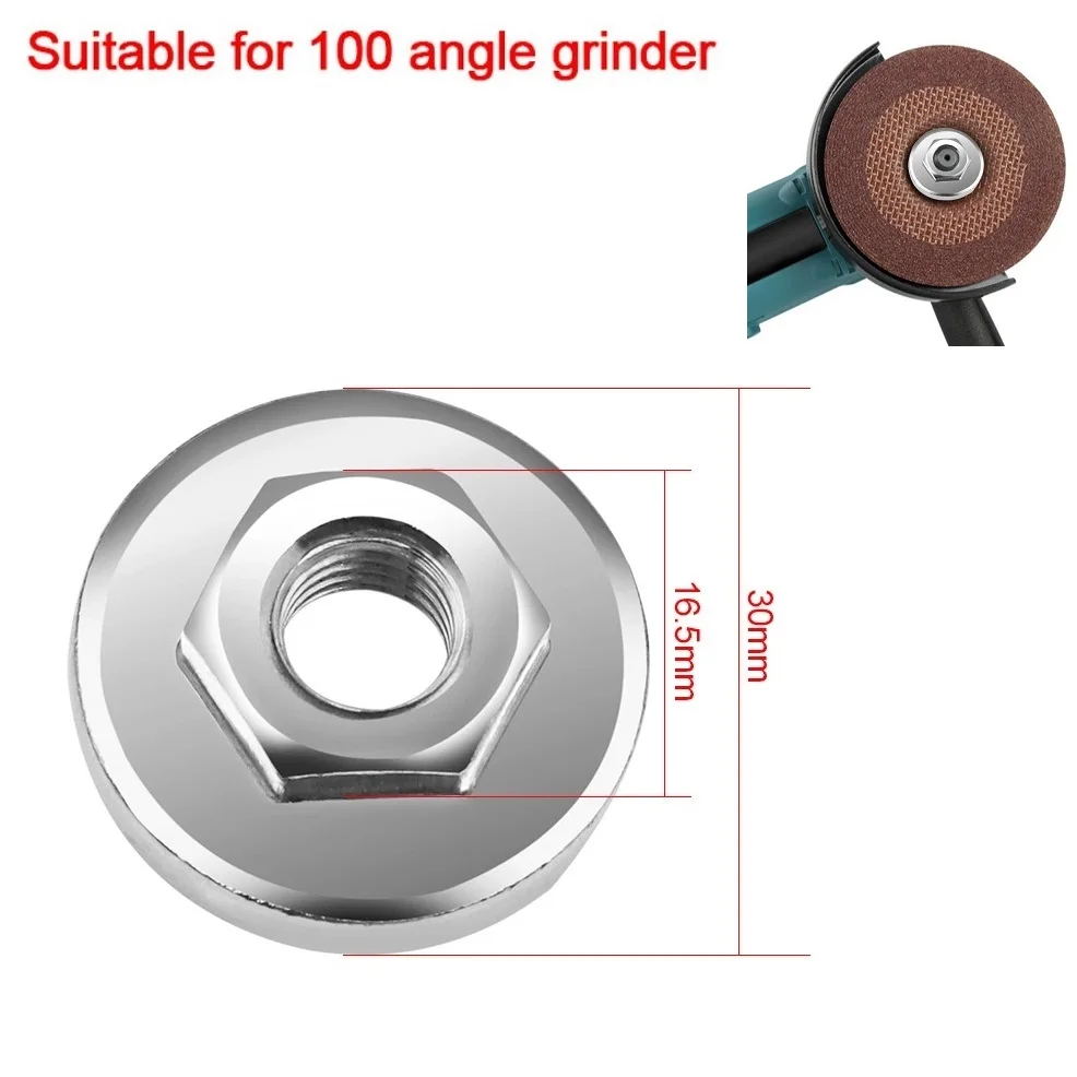 

Гайка для угловой шлифовальной машины М10 резьба шестигранный фланец быстросменная блокировочная пластина быстросъемная для угловой шлифовальной машины 100