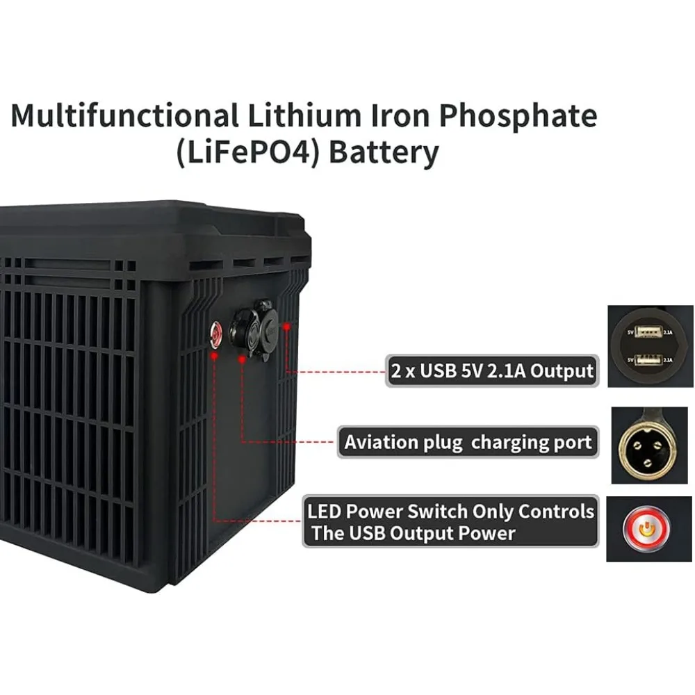 12V 200Ah 리튬 LiFePO4 배터리 딥 사이클 리튬 인산철 충전식 배터리