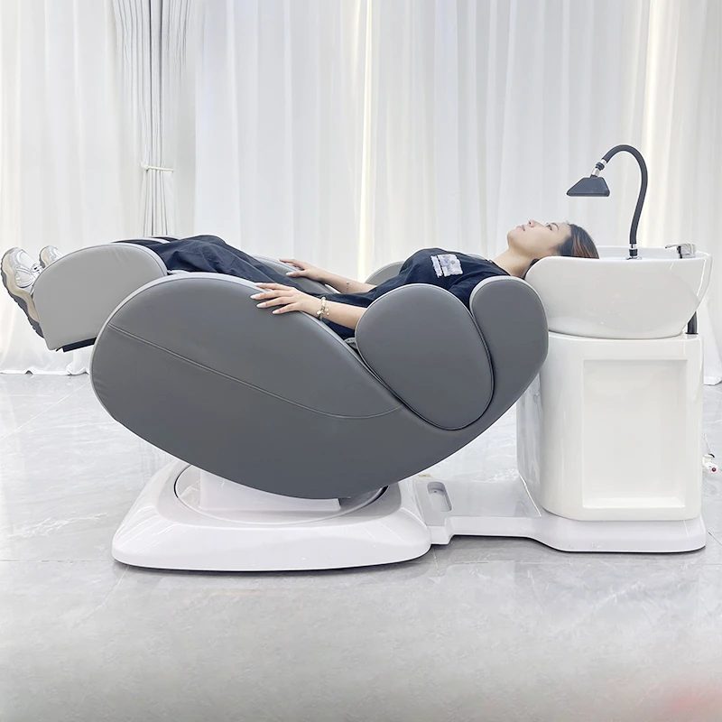 Shampoo Backwash Units Chair Hair Salon Men's Shaving Spa Bed Pedicure Foot Salons Commercial Beauty Washing Chairs Stretcher