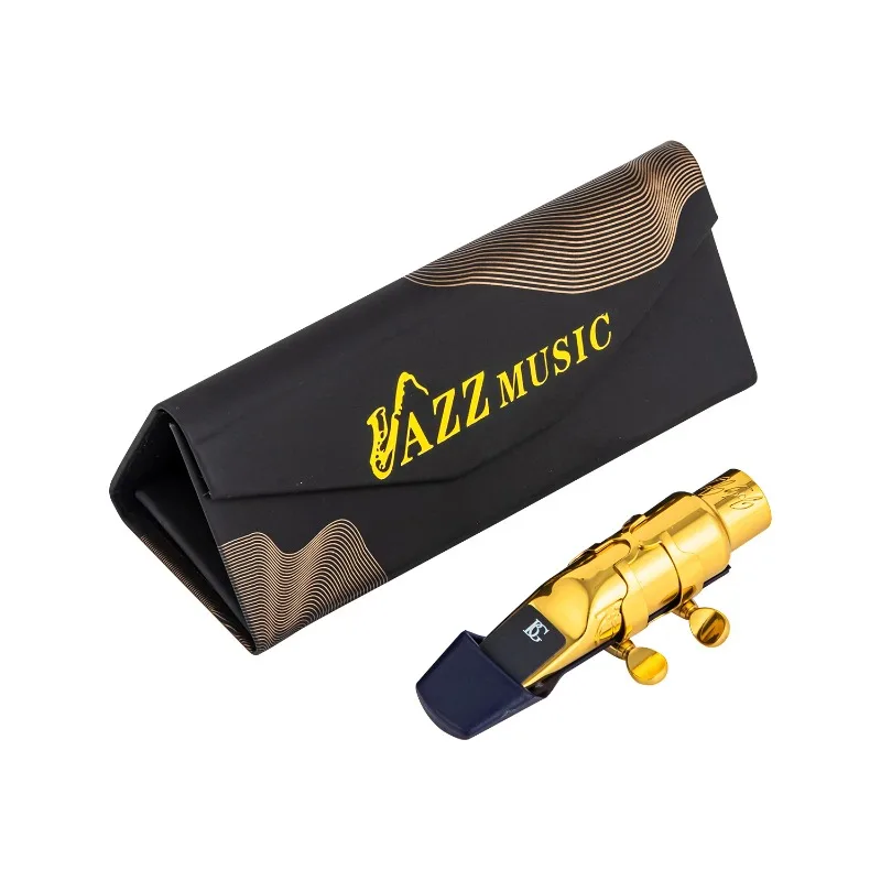 

Professional Tenor Soprano Alto Saxophone Metal Mouthpiece Gold Lacquer Mouthpiece Sax Aisiweier Mouth Pieces 56789