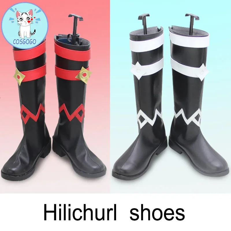 Genshin Impact Hilichurl cosplay shoes Water System Fire System Ice System Abyss Mage Hilichur boots