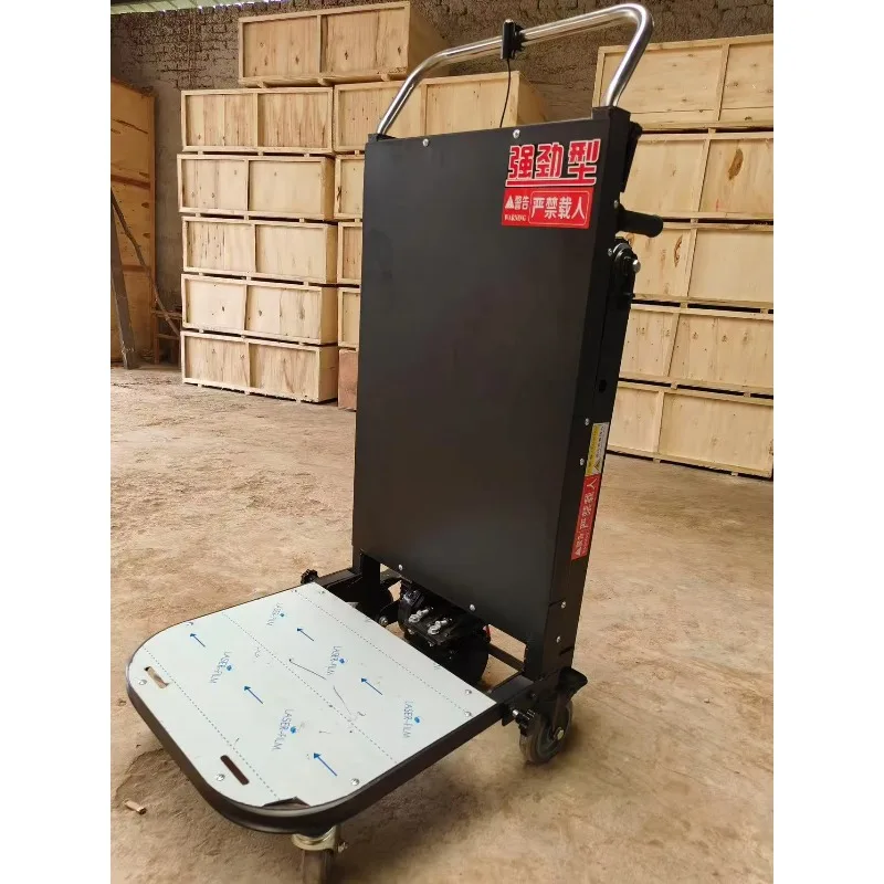 

Steel Electric Stair Climber Trolley Foldable Platform Belt 4-Wheel Cargo Transport Crawler with OEM Support Customizable