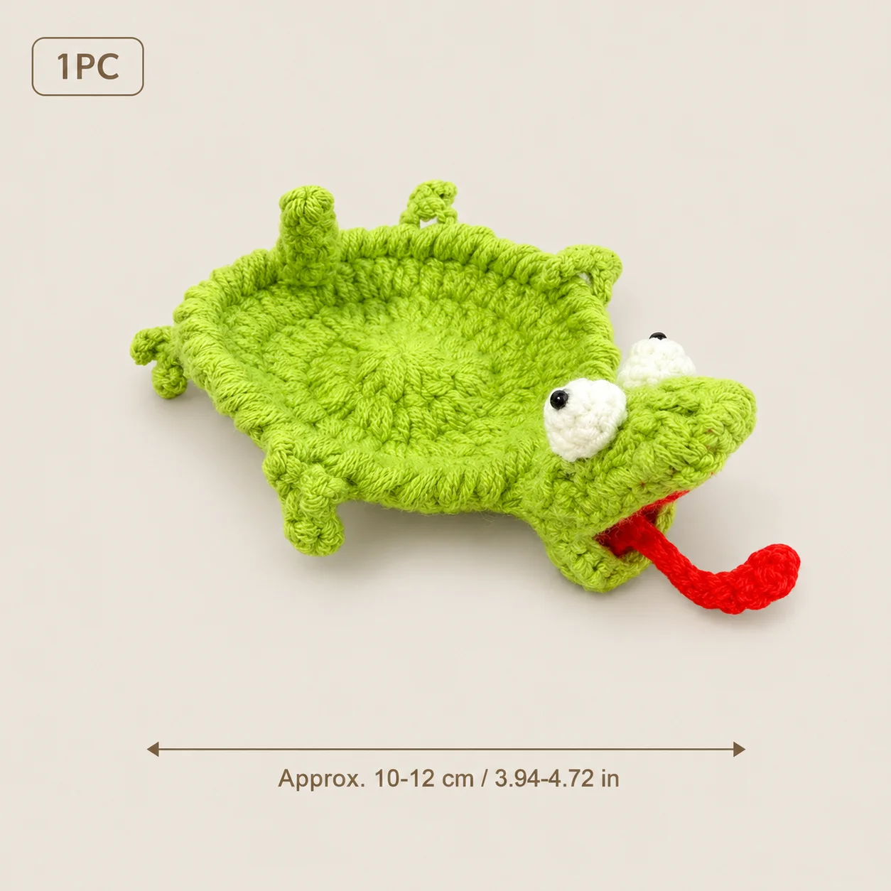 2027 Funny Animal Crochet Coaster Handmade Knitted Cup Mat Heat Resistant Table Protector Home Decoration
