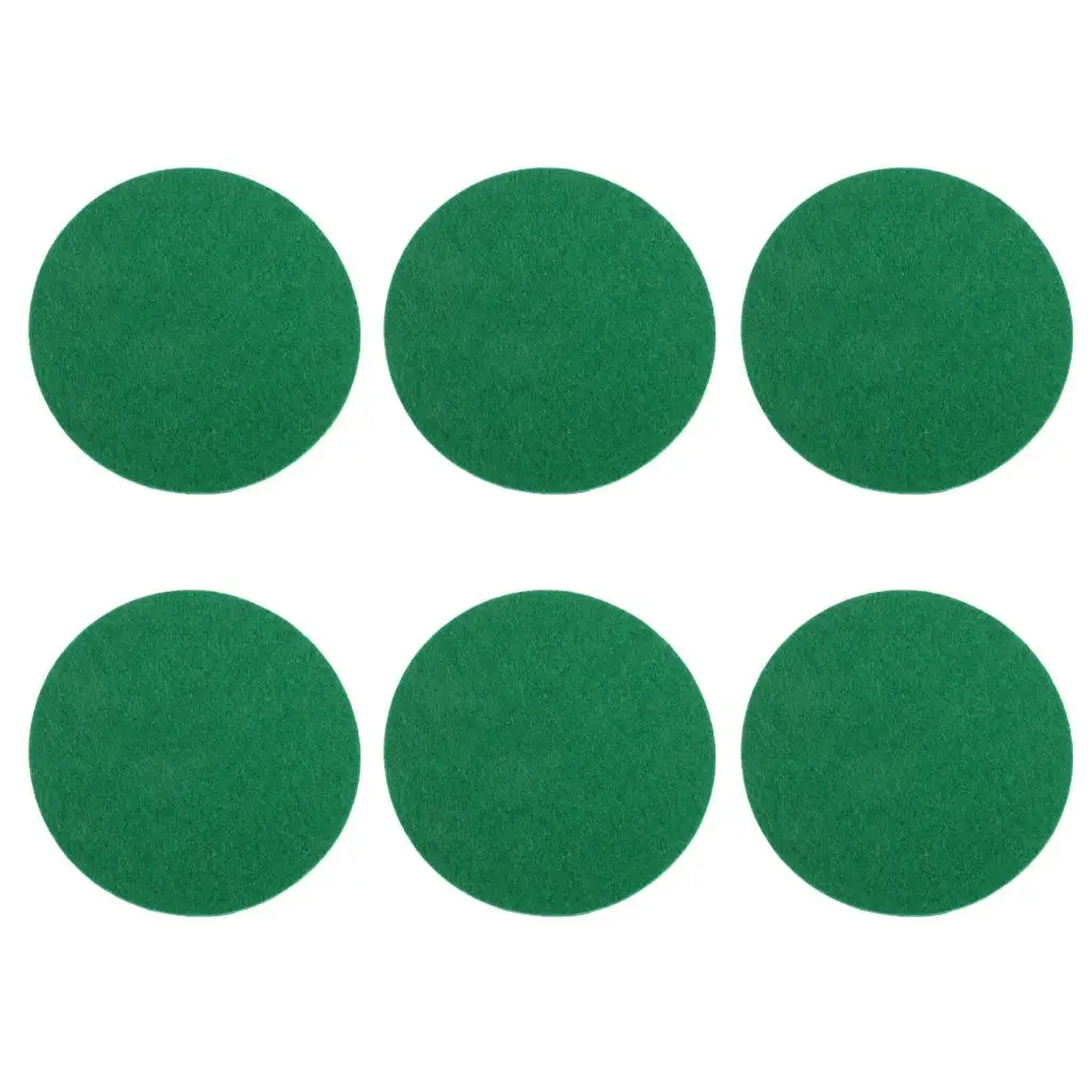 Self Adhesive Mallet Felt Pads, Green, 3 Sizes Available - Replacement Felt