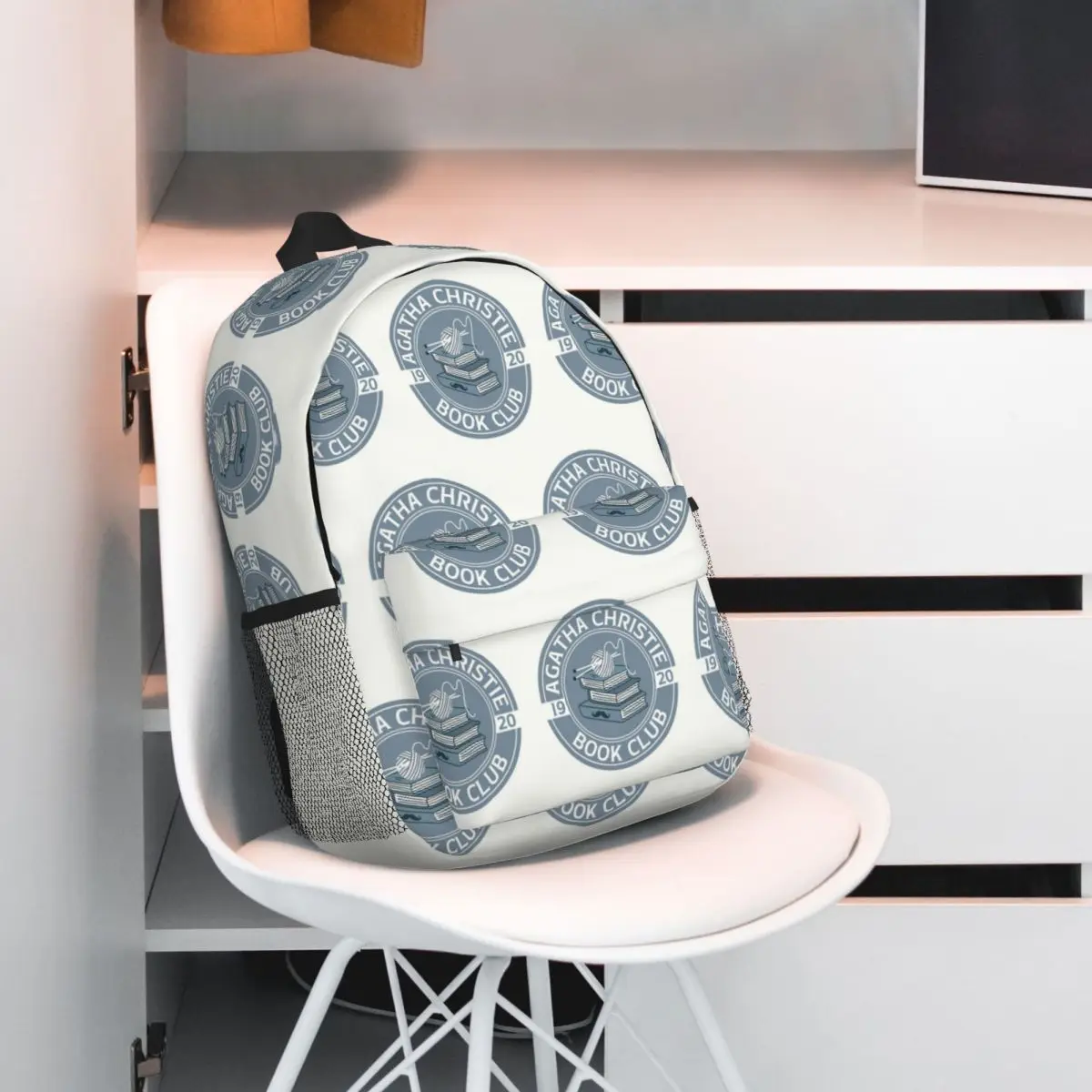 Agatha Christie Book Club Backpack Hot Sale Daypack Large Capacity Boys Girls BookBag Shoulder Bags for Men Women School Bag