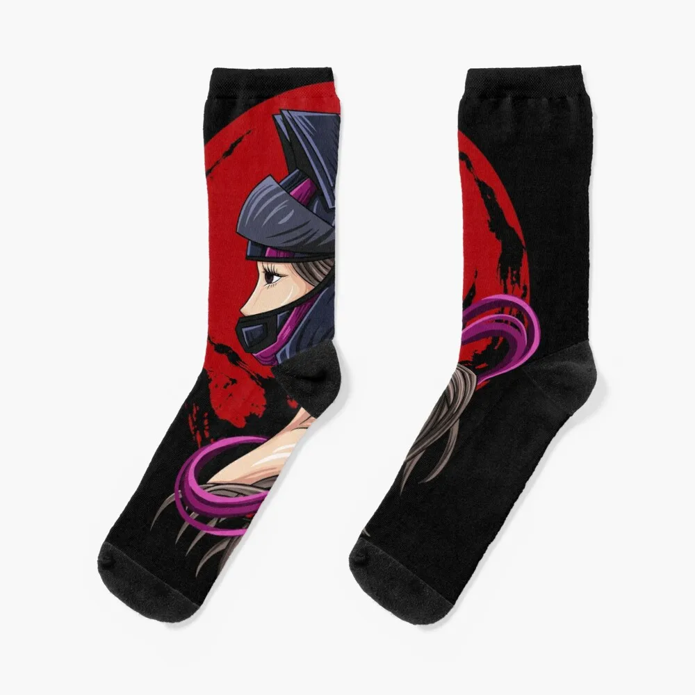 the girl with helmet Socks Man Gift Idea Sports Socks Man Sheer Socks Men