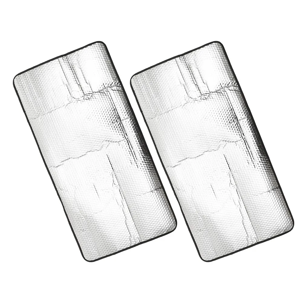 2Pcs Extra Thick Aluminum Film Air Conditioner Cover Outdoor Unit Sun Shade Overheating Prevention Ac Protective Cover