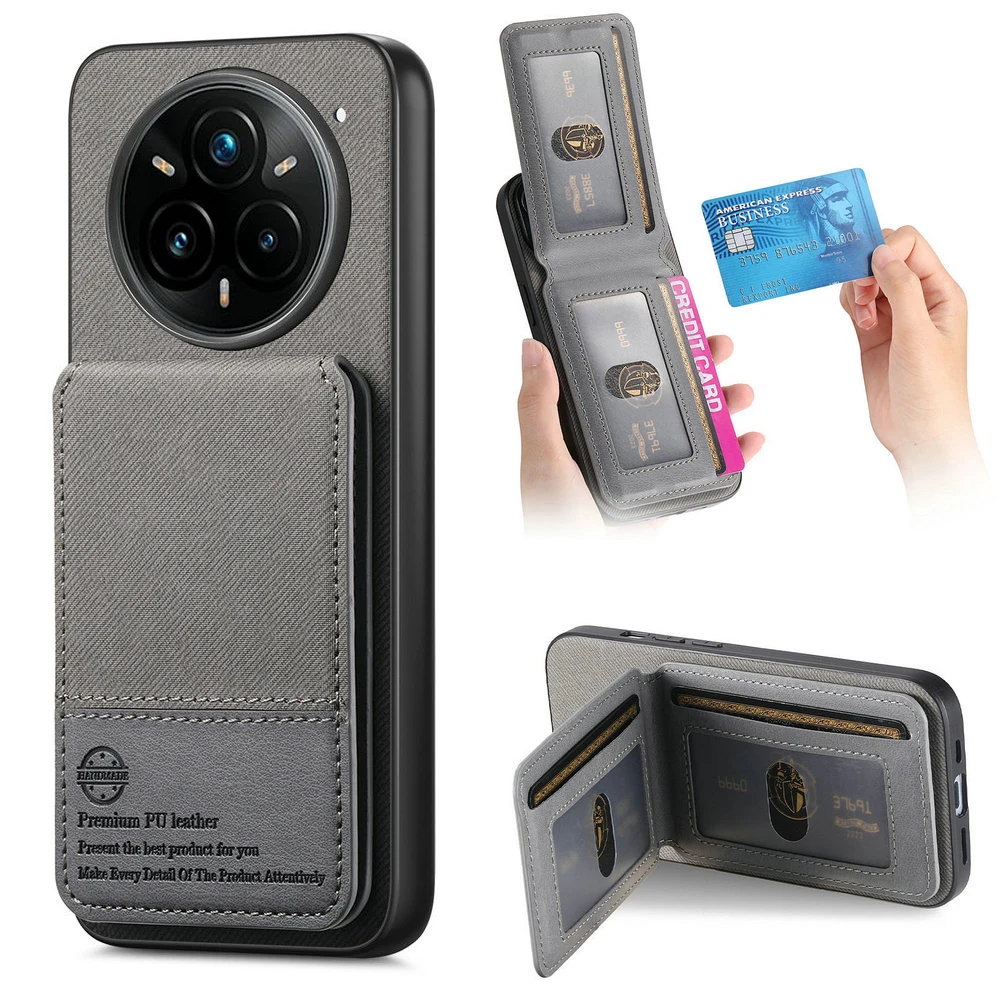 

Роскошный кожаный чехол для RFID-карты для OPPO Realme 14 13 12 Pro Plus 5G 4G, задний чехол с карманом для карты, телефона Realme 14 Pro Realmi 13 P