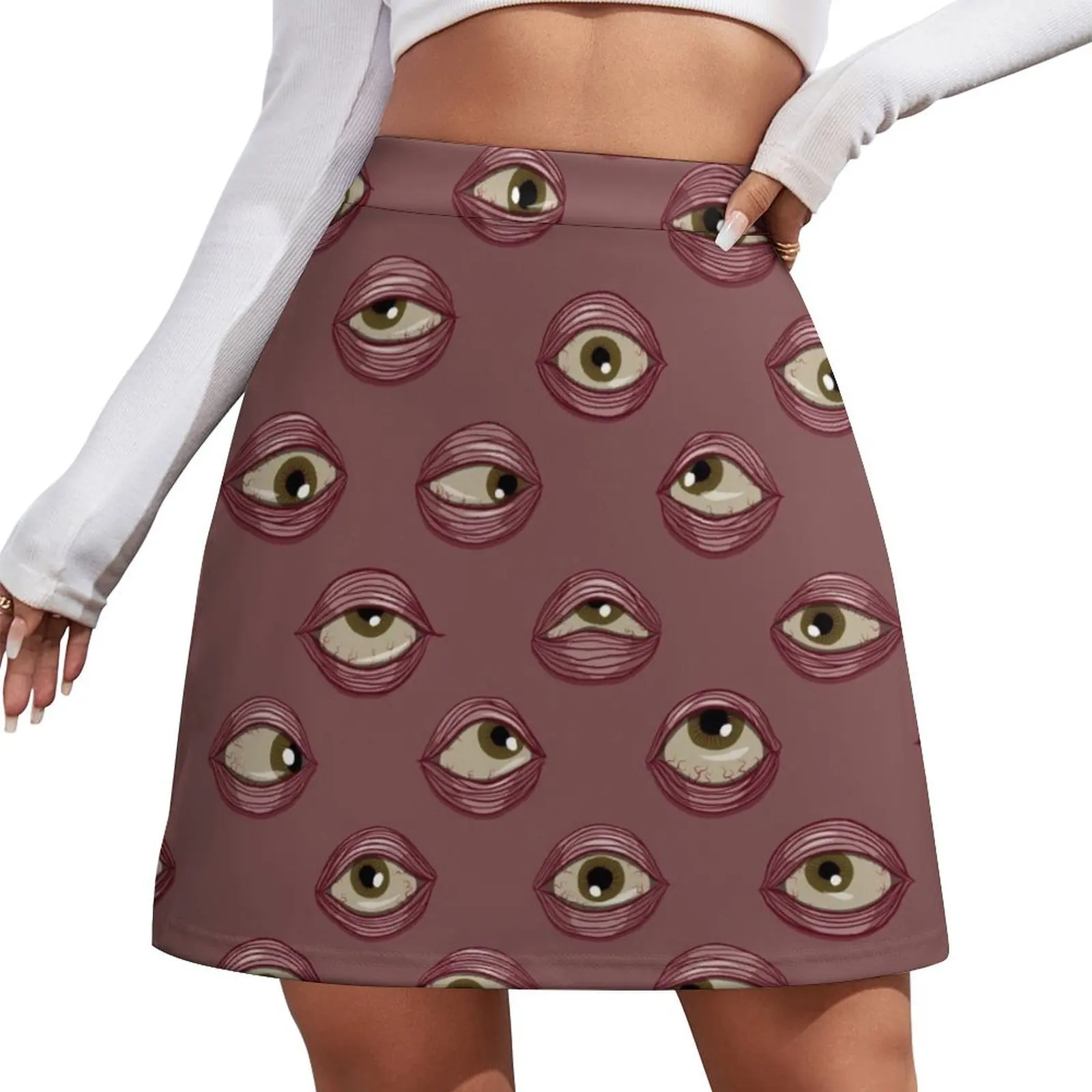 

Fleshy Eyeballs Mini Skirt Womens dresses skirt set Skirt shorts short for women