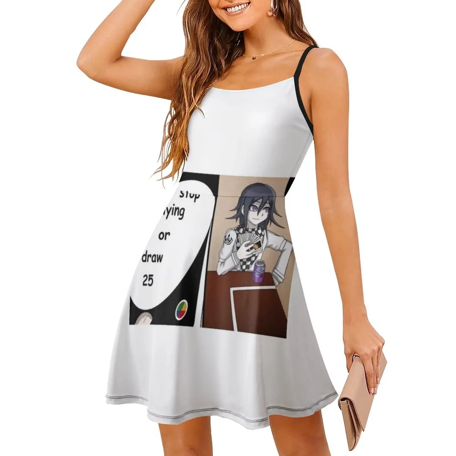 25 أو... فستان نسائي أنيق للحفلات على شكل حرف A مع خيارات قصيرة/طويلة/بدون أكمام من Kokichi Ouma Ouma Kokichi Ouma Oma Oma #3