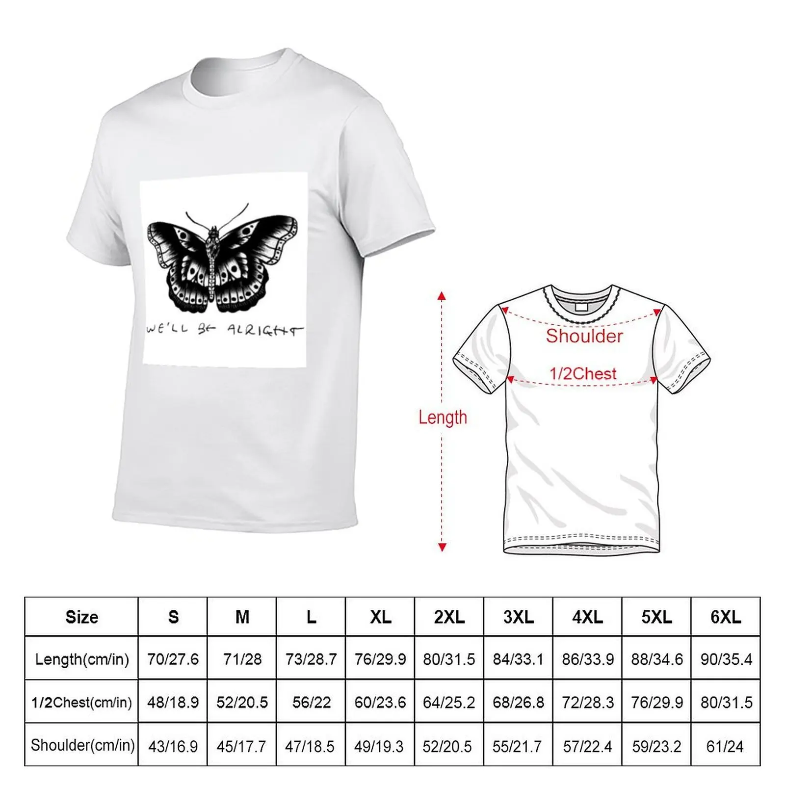 we’ll be alright T-Shirt blue archive vintage clothes workout shirts for men