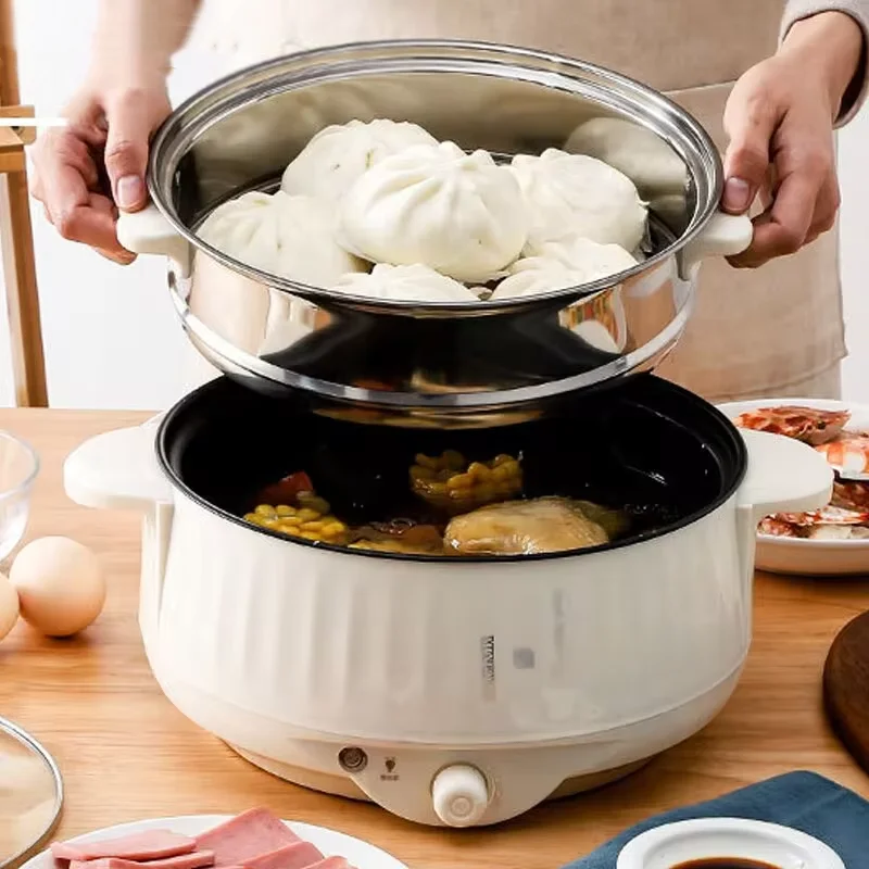 Multifunction Electric Cookers Single/Double Layer 1-2 People Household Non-stick Pan Hot Pot Rice Cooker Cooking Appliances NEW