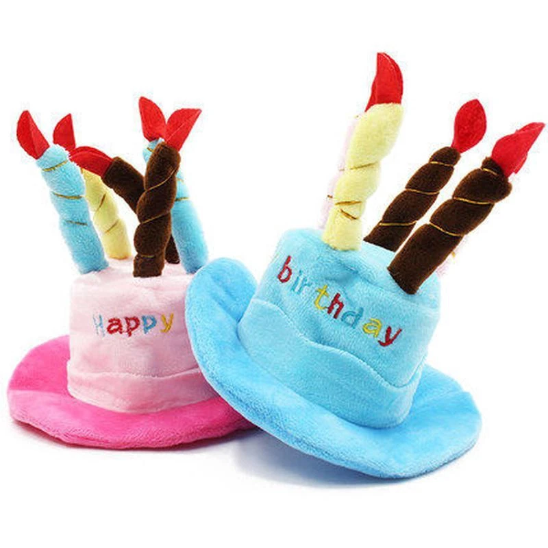 1 Stück Haustierhut für Hunde und Katzen, wunderbares Geschenk, Hundehüte, eine Hundekappe in Form von Kuchenkerzen