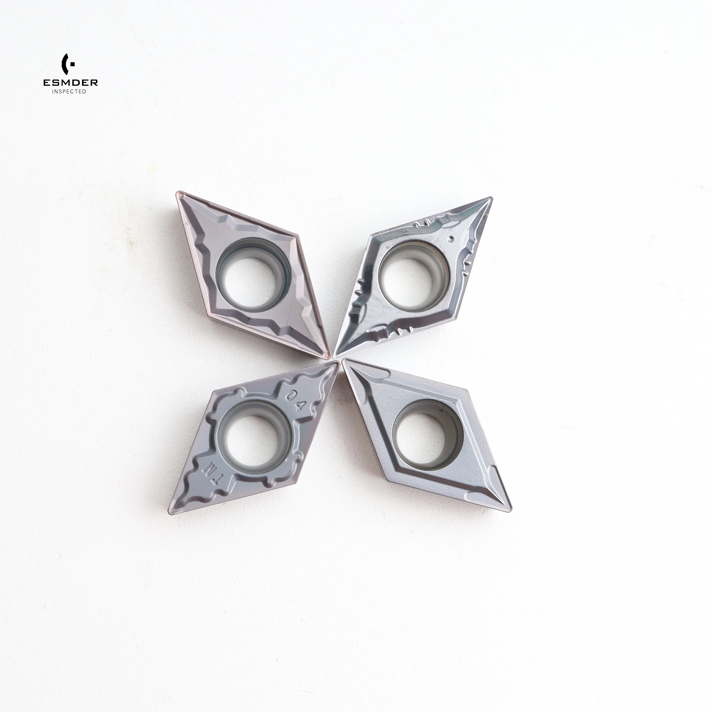 

DCMT070201/070202/070204/070208/11T301/11T302/11T304/11T308 DF/HMP/MV/TM/MM/MP CNC Lathe Tool For steel/stainless steel General