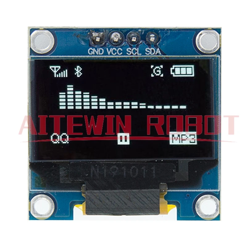 0.96 بوصة IIC المسلسل 4pin أبيض/أزرق/أصفر أزرق/أصفر OLED وحدة عرض 128X64 12864 لوحة شاشة LCD لاردوينو oled