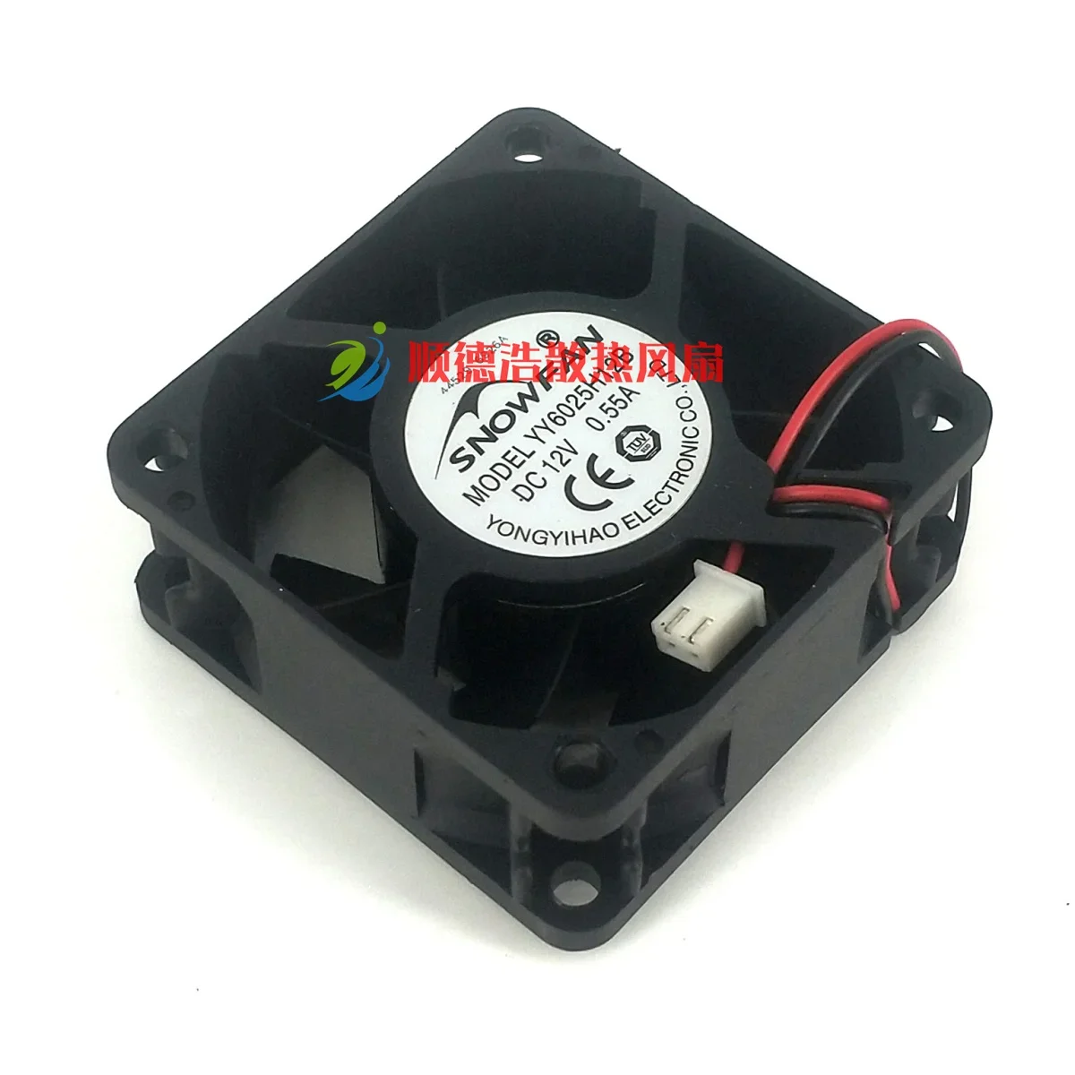 

SNOWFAN YY6025H12B DC 12V 0.55A 60x60x25mm 2-Wire Server Cooling Fan