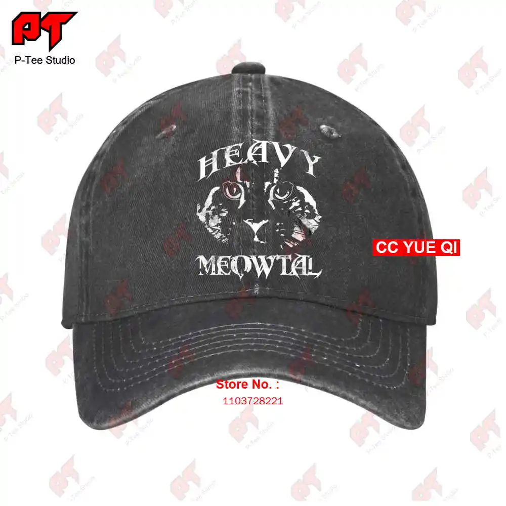 Heavy Meowtal Cat Baseball Caps Truck Cap LTL7