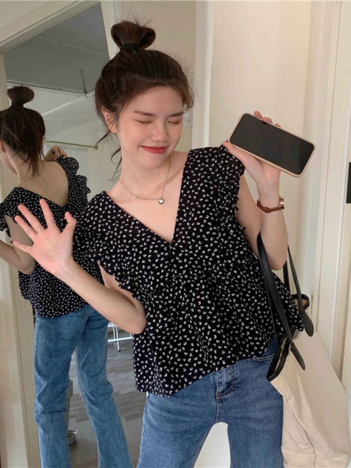 Floral Print Off-Ou… - image