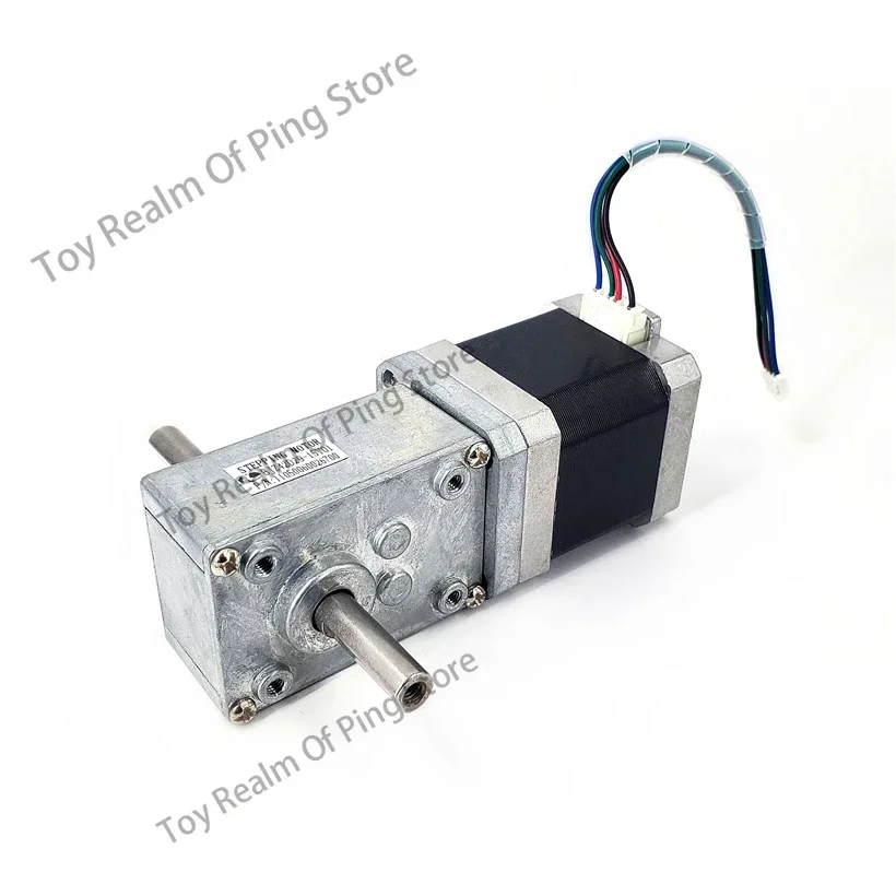 New 42 step motor double shaft worm gear reducer large torque two-phase four-wire step reduction