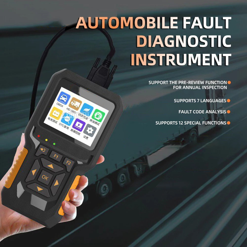 12V24V Automotive computer fault diagnosis instrument Universal OBD computer tester Car decoder Auto repair tools