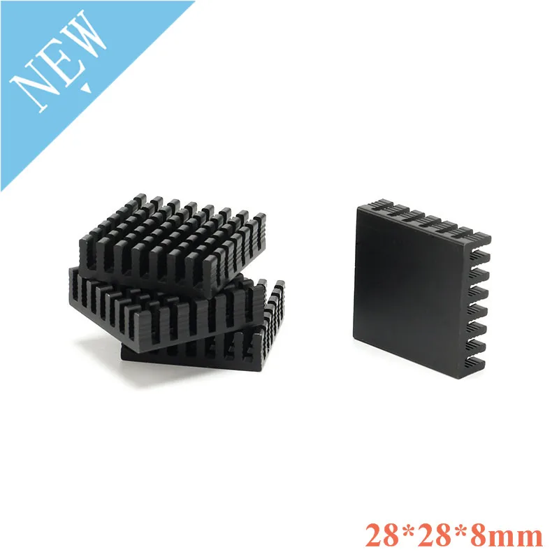 ฮีทซิงค์10/1ชิ้นแผงระบายความร้อนขนาด28*28*8มม., แผงระบายความร้อนขนาด28x28x8มม. ช่องทำจากอลูมิเนียมสำหรับทำความเย็นขนาด28มม. * 28มม. * 8มม. 28มม. X 28มม. X 8มม.