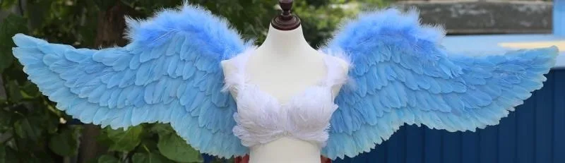 Large size creative props white Angel wings for activity Stage show Cosplay costume Prop Wedding Bar Party Background Wall Decor