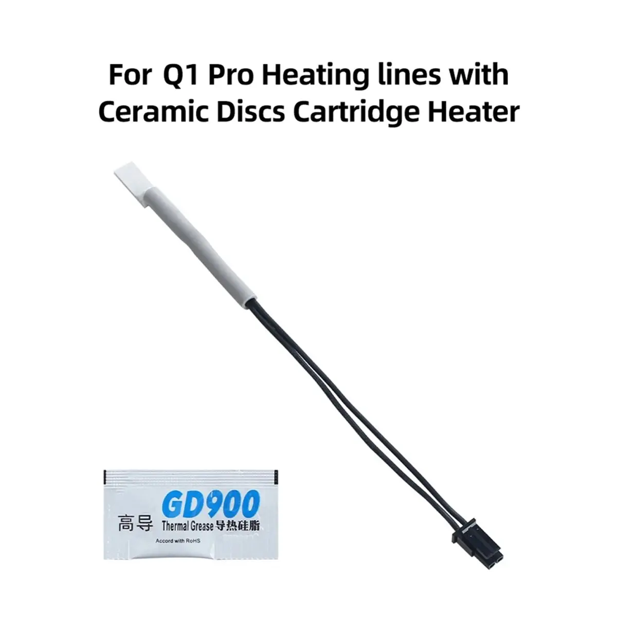 SWXF For QlDl Q1 Pro Heating Lines with Ceramic Discs Stable Characteristic for QlDl Q1 Pro 3D Printer Parts