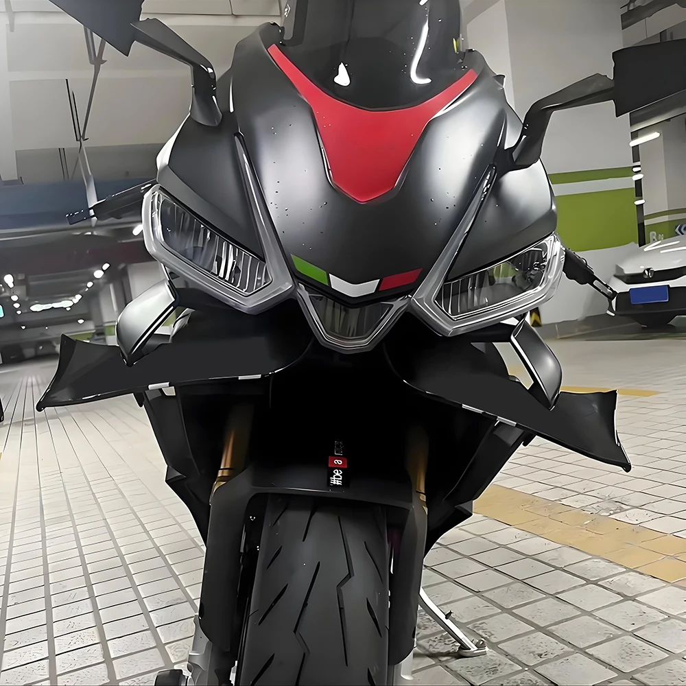 RS 660 RSV 4 Front Wing Fixed wing Spoiler Deflector Fairing Frontal Wing Accessories for Aprilia RSV4 2021-2024 RS660 2020-2024