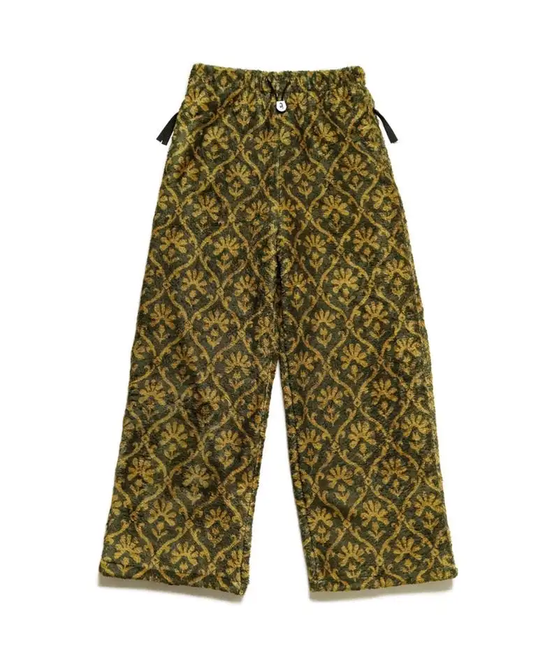 KAPITAL 24AW lambswool floral warm loose straight trousers