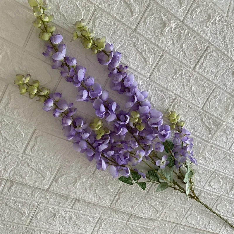 4 Stück große künstliche Glyzinien Blume Hochzeit Decke Wandbehang Dekoration gefälschte Seide Blumen Home Party Hintergrund Dekor Blumen