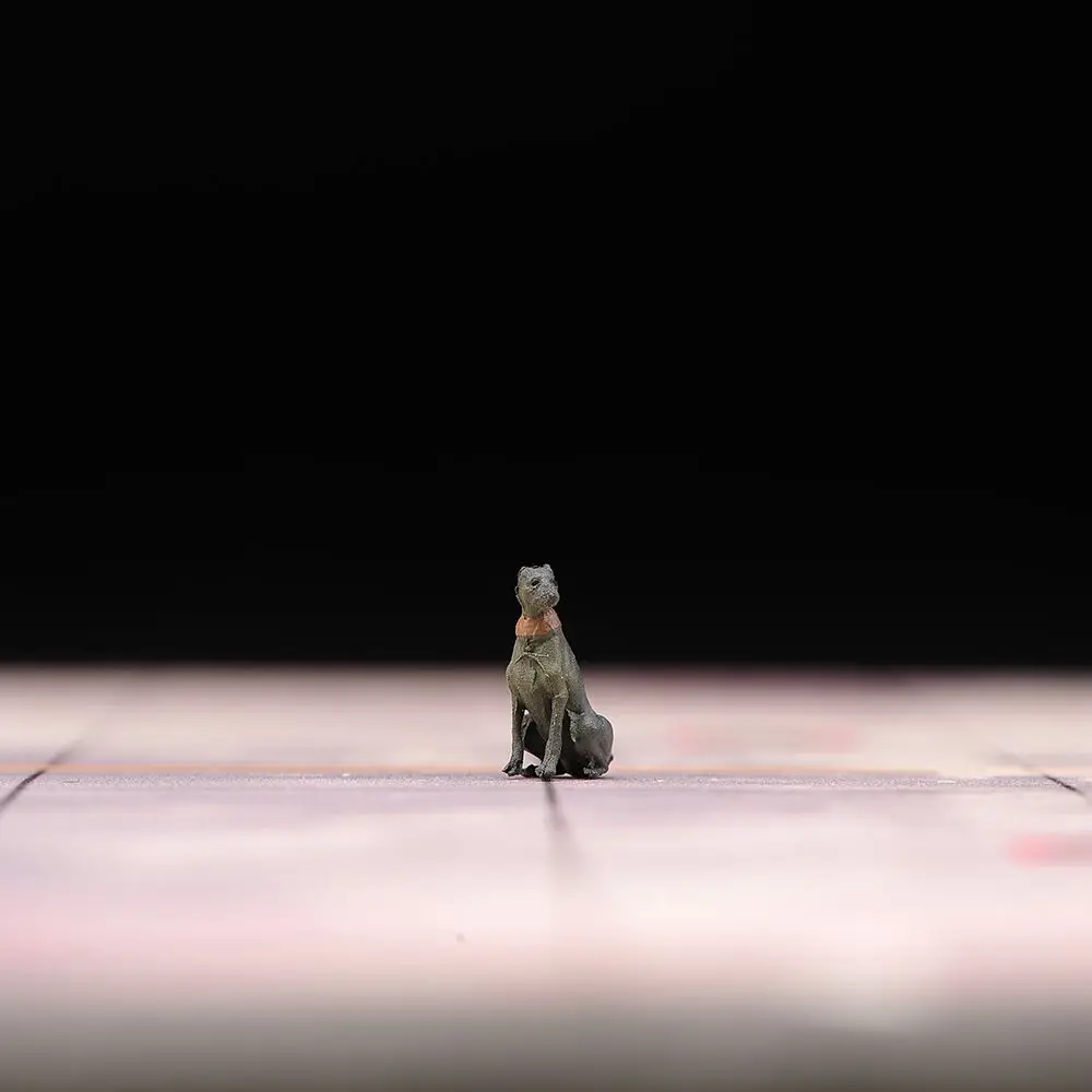 1/64 Piękny Łowca Miniaturowa Scena Marionetka Figurka Ozdoba Model Samochodu Diorama