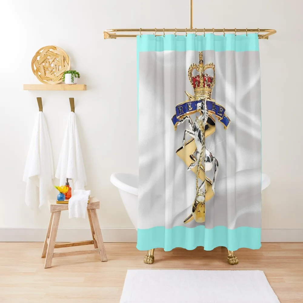 REME badge (ROYAL ELECTRICAL MECHANICAL ENGINEERS) Shower Curtain Cover For The Bathroom Elegant Bathroom Curtain