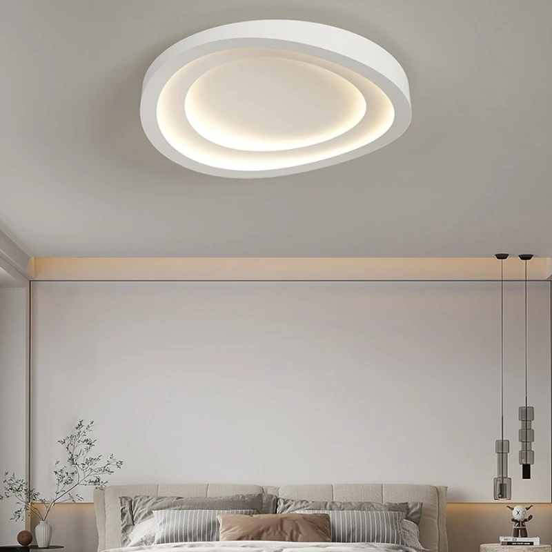 2023 Modern White LED Ceiling Lights With Remote Control For Bedroom Study Living Room Home Designer Round Chandelier Lighting