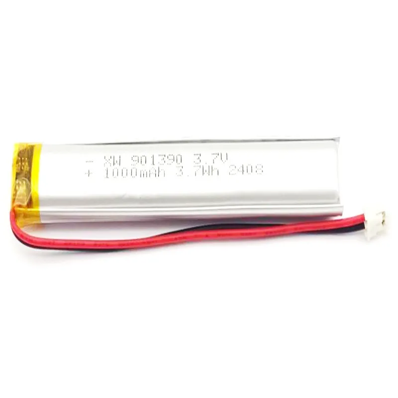 buy more will cheap 901390-1000mAh 3.7V induction lamp battery, full capacity polymer battery, long strip polymer battery