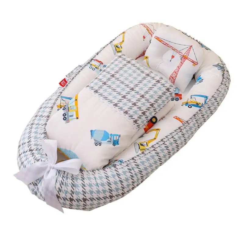 

Baby Bed Bassinet Nest Newborn Lounger Newborn Lounger Pillow Basket Portable Cot Crib Travel Cradle Cushion For Infants