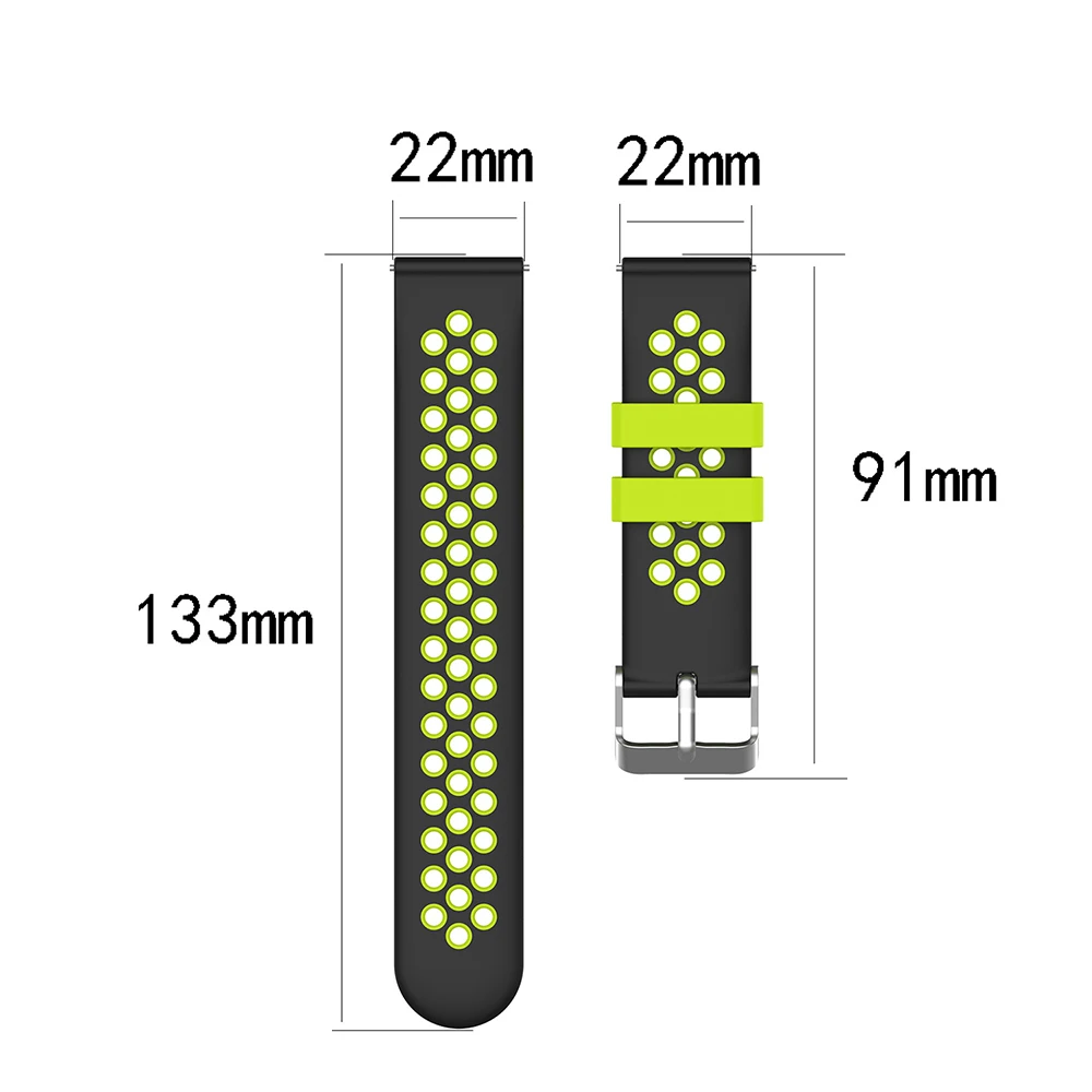 For Samsung Galaxy Watch 4 Classic 42mm 46mm Band Silicone Watchbands 20mm Two-color Bracelet Strap Watch4 40mm 44mm Wristband