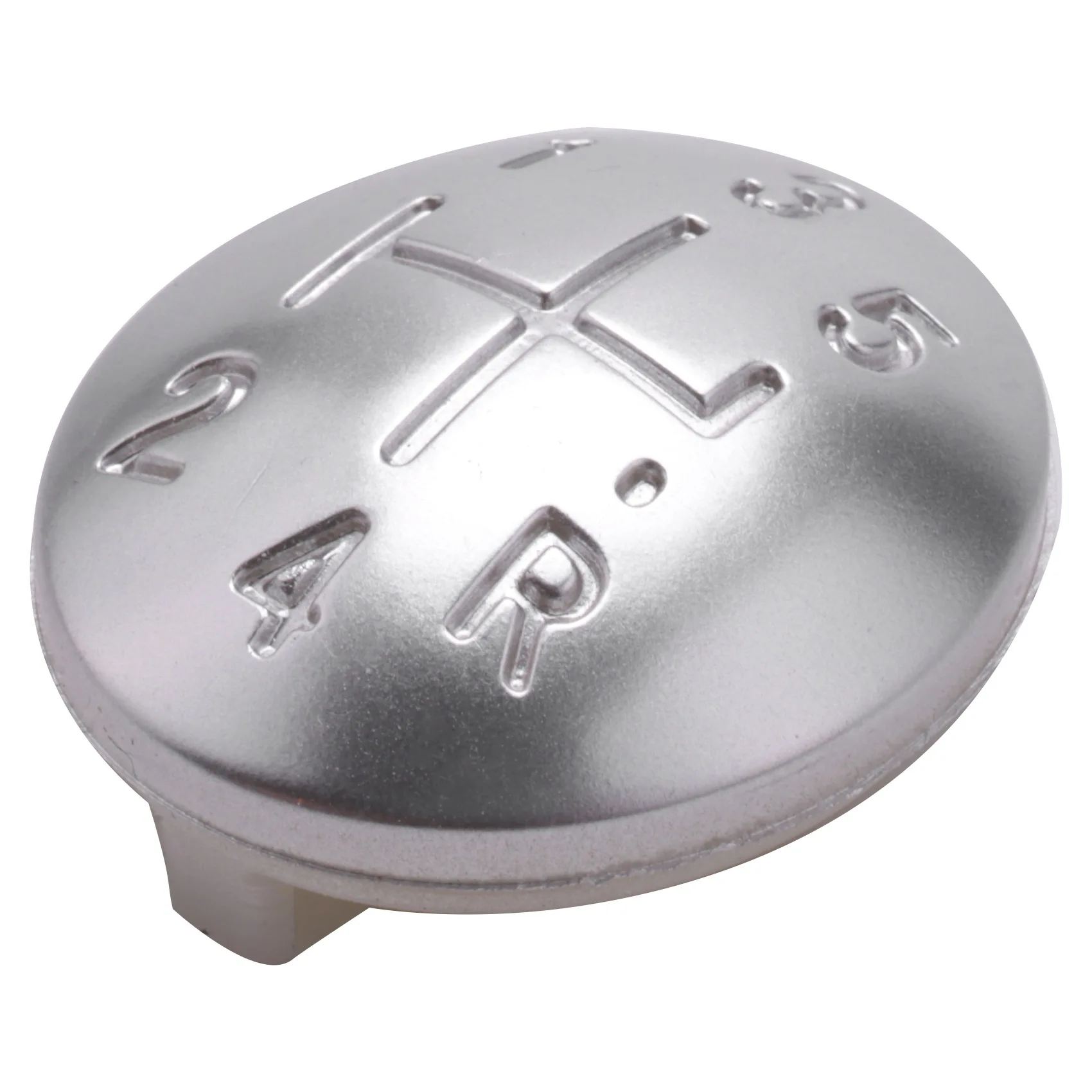 Stable-5 Speed Gear Shift Knob Cap Cover For Renault Clio Megane Scenic Twingo Chrome Plastic Auto Car Styling Auto Accessories