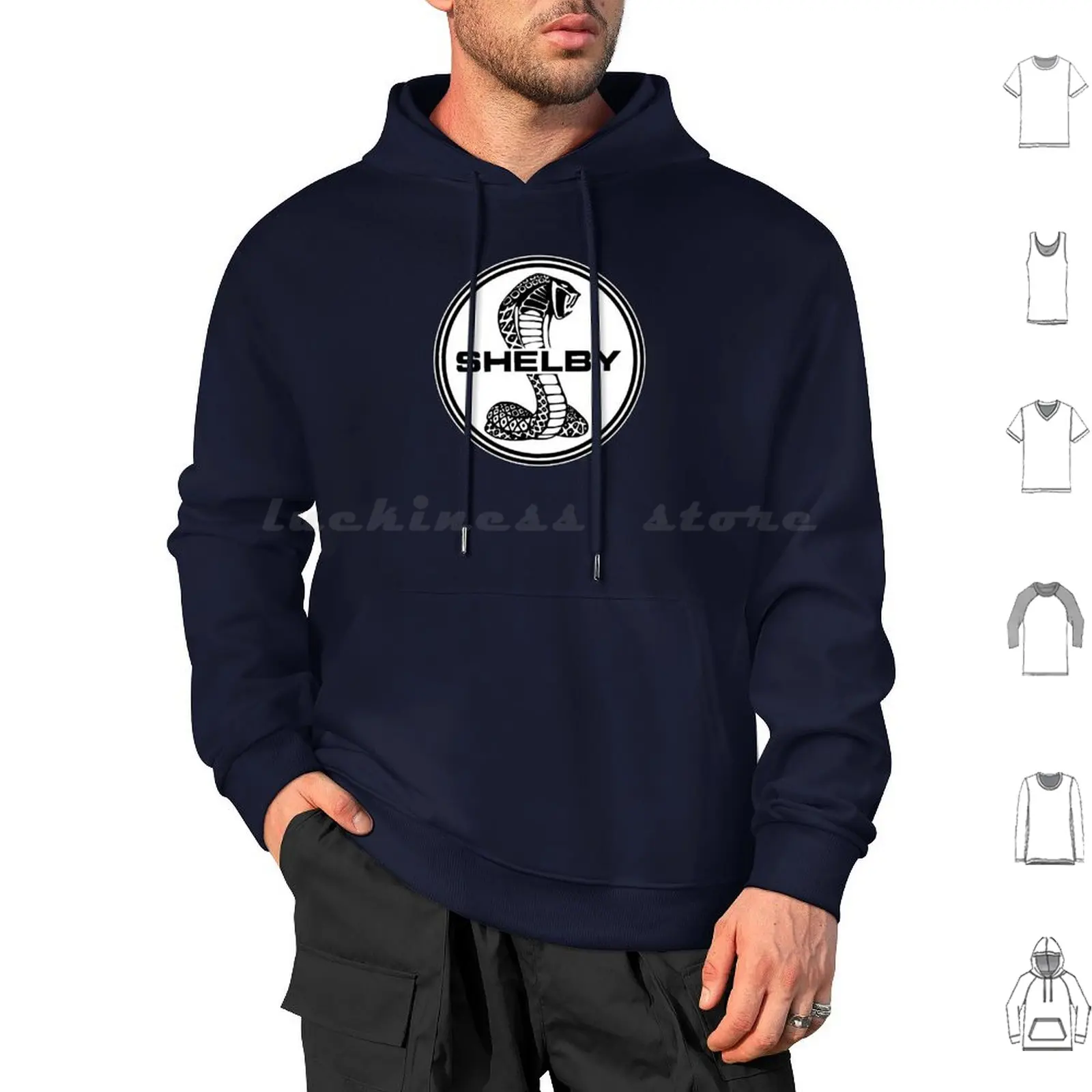 Hoodies Long Sleeve Vintage Retro Performance Hot Rod Auto Car Shelby Car Auto Street Rod Classic American Muscle Car