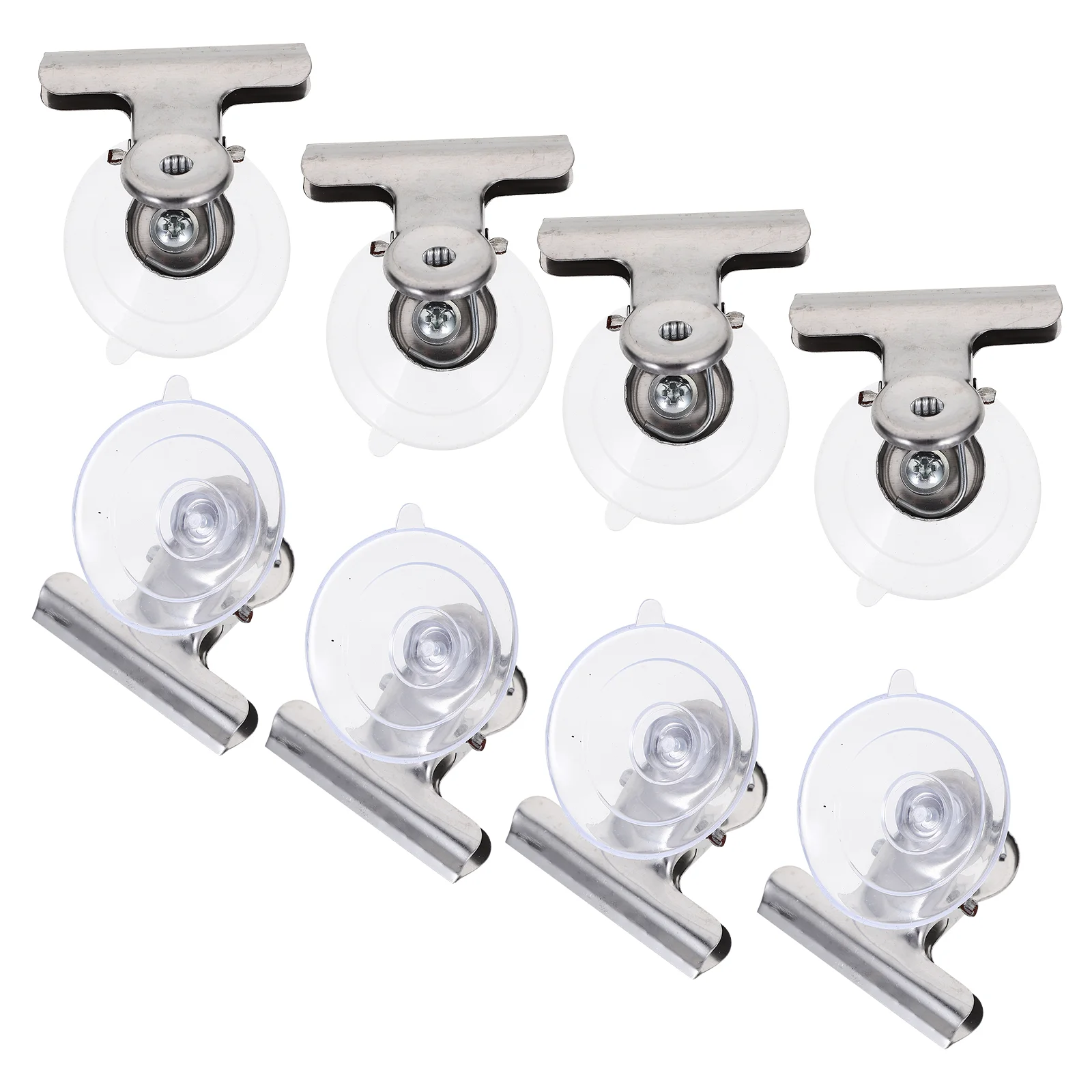 Suction Cup Clip Heavy Duty Clamp Large Suction Cup Wall Hanging Hook Display Pop Signs Clamp Holder Stainless Steel Clips