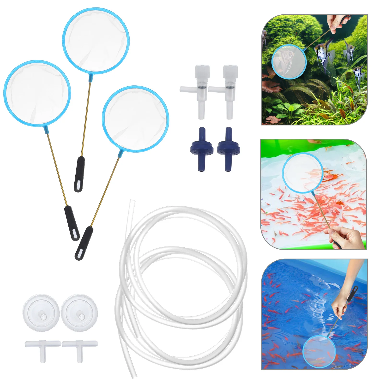 

HAPINARY 1Set Shrimp Net Fish Hatchery Accessory for Catch Release Betta Tank Care Aquarium Tool