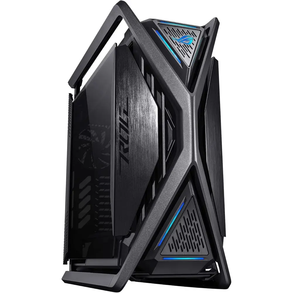 

Игровой корпус ROG Hyperion GR701 EATX Full-Tower, дизайн с высокой циркуляцией воздуха, боковые панели без инструментов для их снятия, предустановленные 4 вентилятора по 140 мм, поддержка 420 мм.