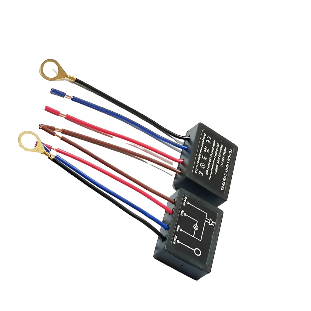 2pcs Plastic Practical Table Lamp Touch Switch Suitable For LED Touch Sensitive Dimming Switches