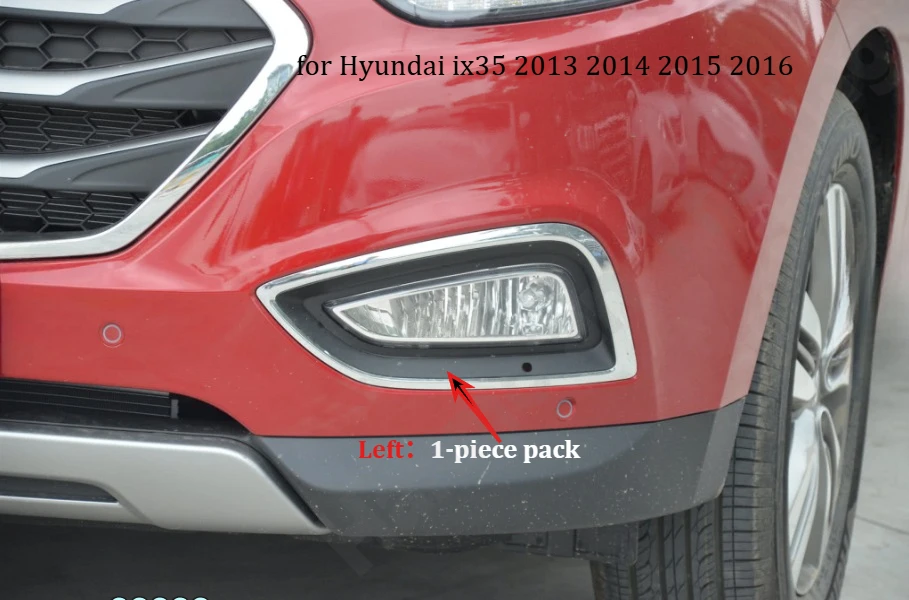 

for Hyundai ix35 2009~2016 Front fog lamp decorative strip/fog lamp decorative frame cover/car exterior accessories